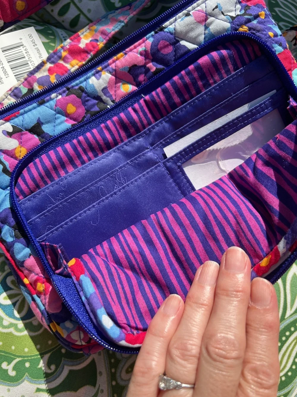 Vera Bradley Little Hipster Impressionista Floral Crossbody Bag - Picture 6 of 8